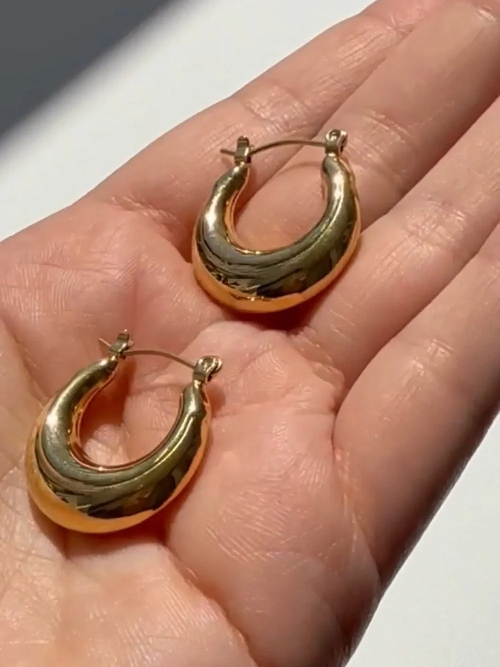 Hoop Earring Elegant Gold Hoop Earrings